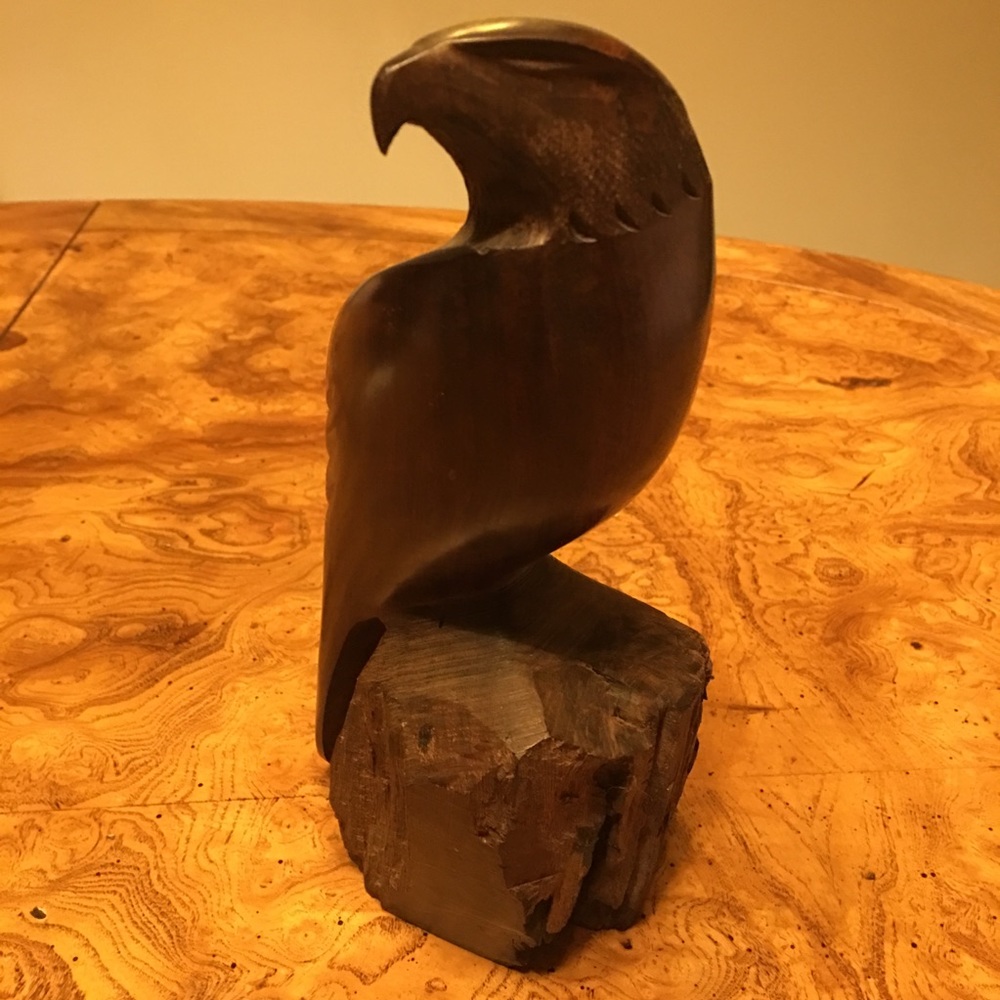Ironwood Eagle Art Sculpture 8” Tall